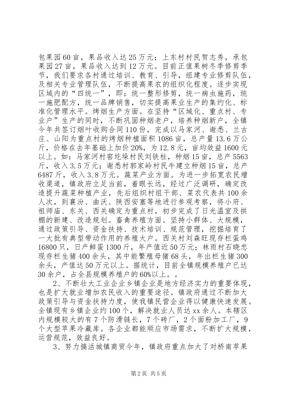 乡镇镇长述职报告_第2页