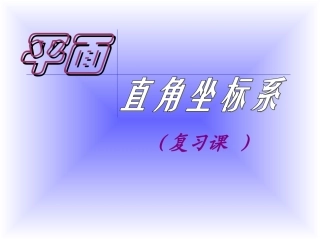 平面直角坐标系 (4)