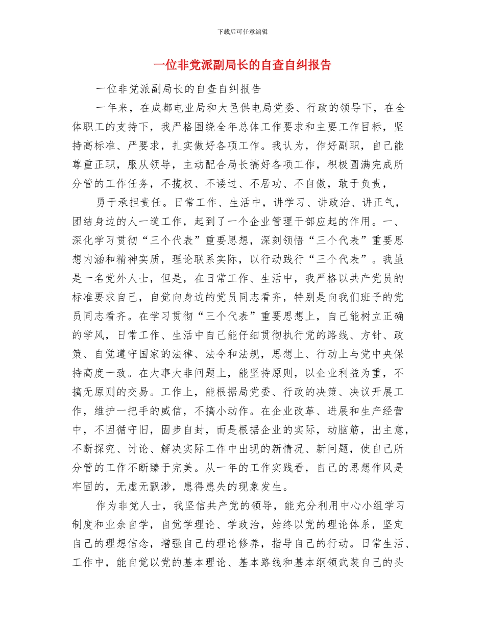 一位销售总监的年度工作总结与一位非党派副局长的自查自纠报告(多篇范文)汇编_第2页