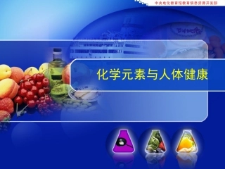 课题2　化学元素与人体健康1