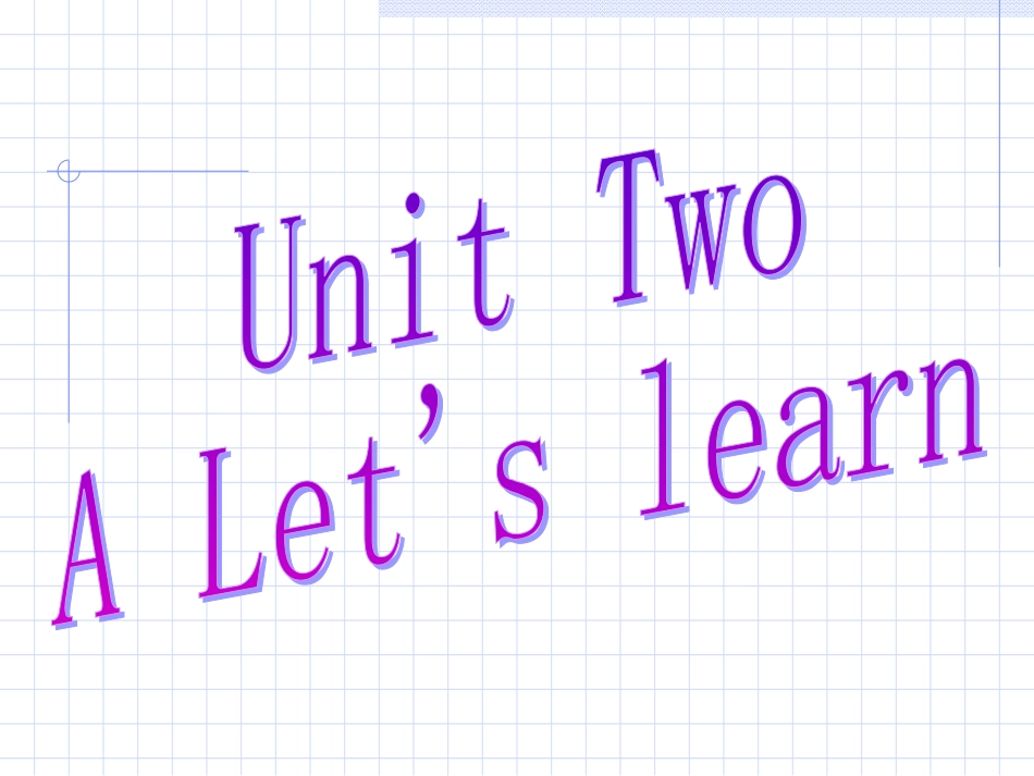 PEP小学英语六年级上册Unit2Alearn_第1页