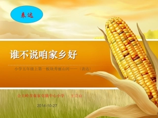 小学语文五年级上第一单元《表达》