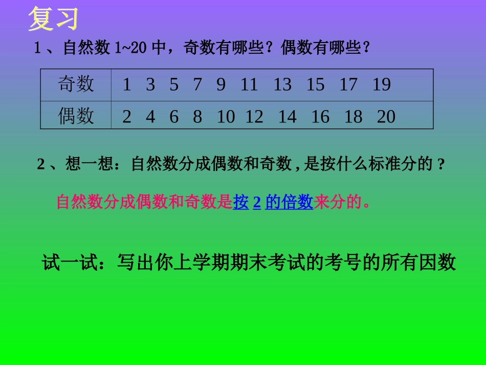 人教版五年级数学下册质数和合数_第2页