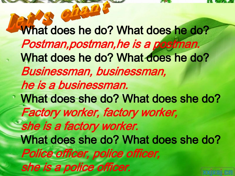 新版PEP六年级上册Unit_5_WhatdoeshedoBLet's_learn_第2页