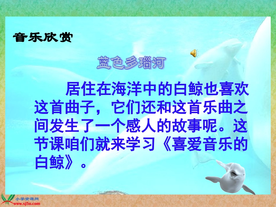 喜爱音乐的白鲸_课件_第1页
