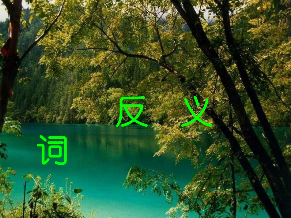 一下《反义词歌》复习_第1页