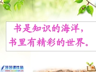 《书的世界》教学演示课件22