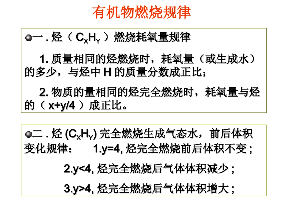 有机物燃烧专题复习_第3页