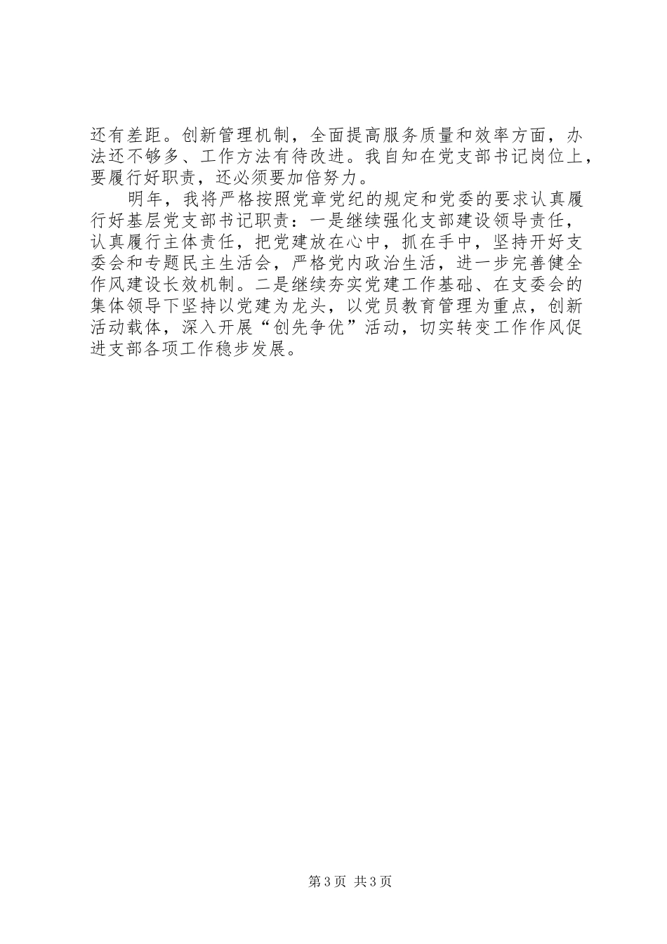 XX年度公司支部书记党建述职报告_第3页