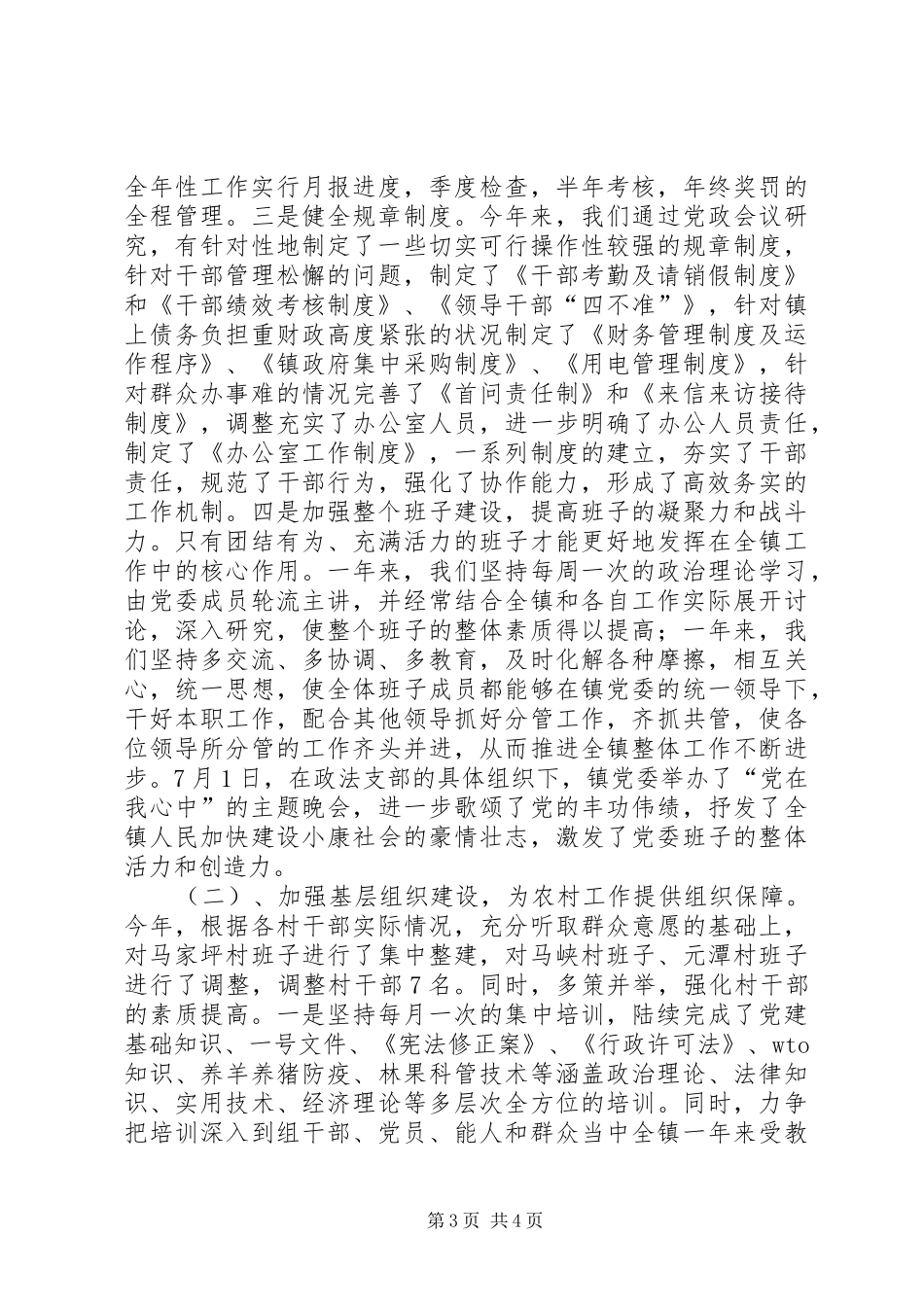 乡镇党委书记述职报告 (23)_第3页