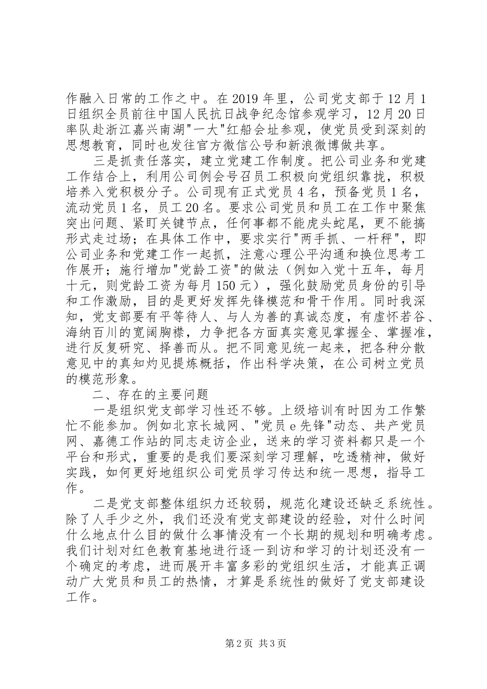 履行基层党建工作第一责任人党建工作述职报告_第2页