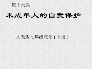 小学生自我保护意识课件