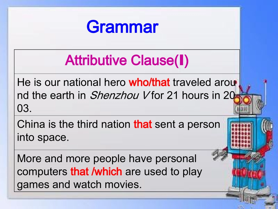 仁爱湘教版九年级上Unit+4+Amazing+Science+Topic+3+China+is+the+third+nation+that+sent+a+person+into+Section+D_第2页