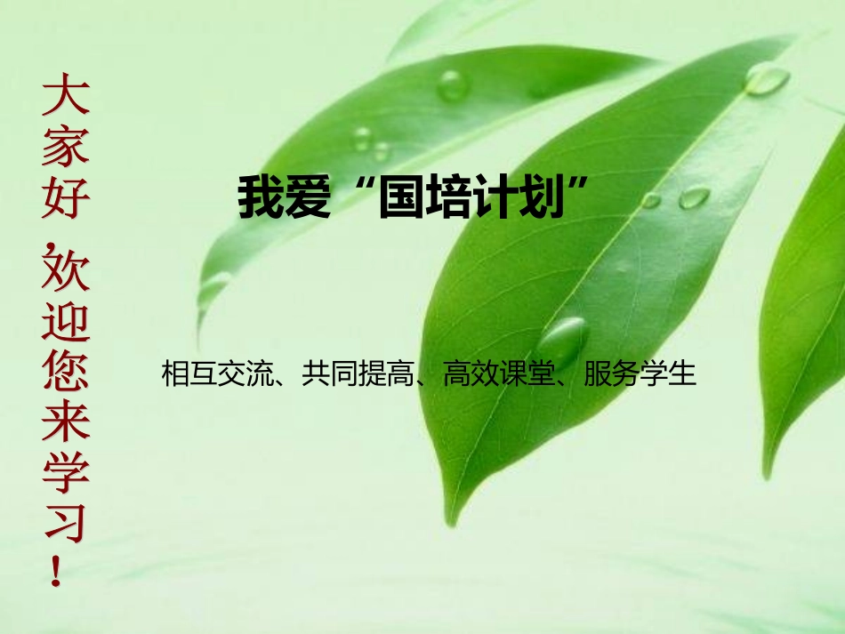 我爱“国培计划”_第1页