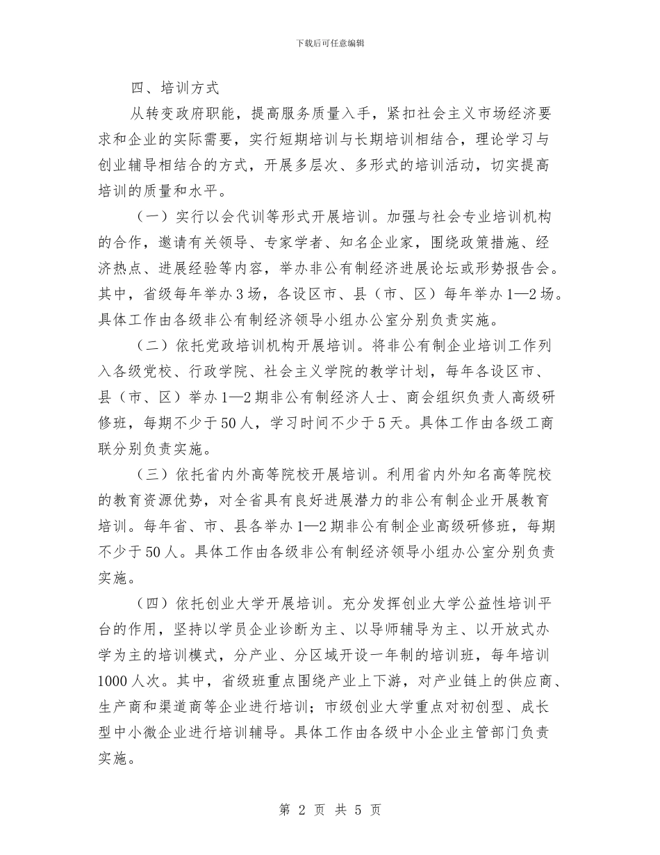 万企培训活动工作方案与万圣节活动策划汇编_第2页
