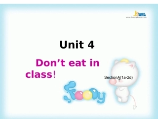 七年级英语下册Unit4_Don't_eat_in_class课件
