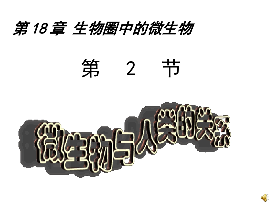 微生物与人类的关系（上课）_第1页