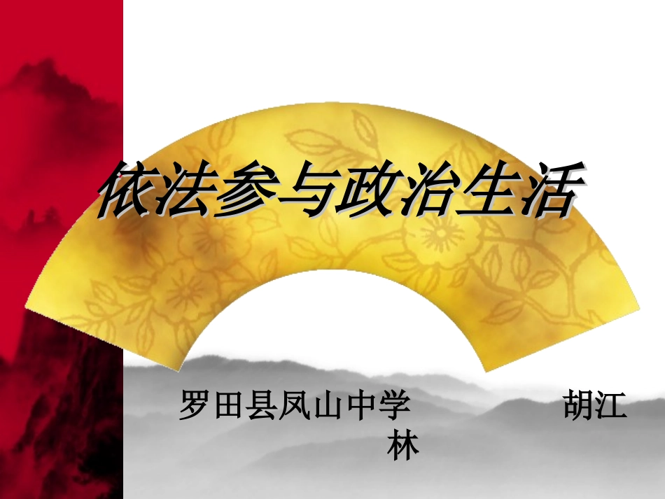 依法参与政治生活_第1页