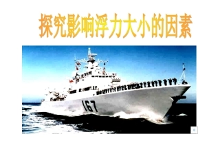 《探究影响浮力大小的因素》