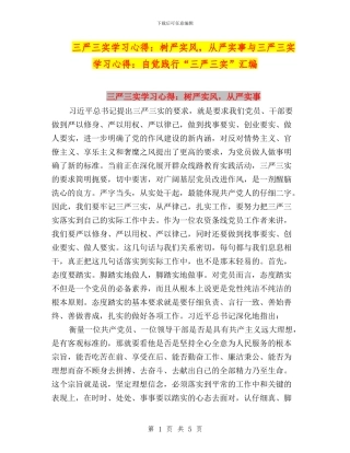 三严三实学习心得：树严实风