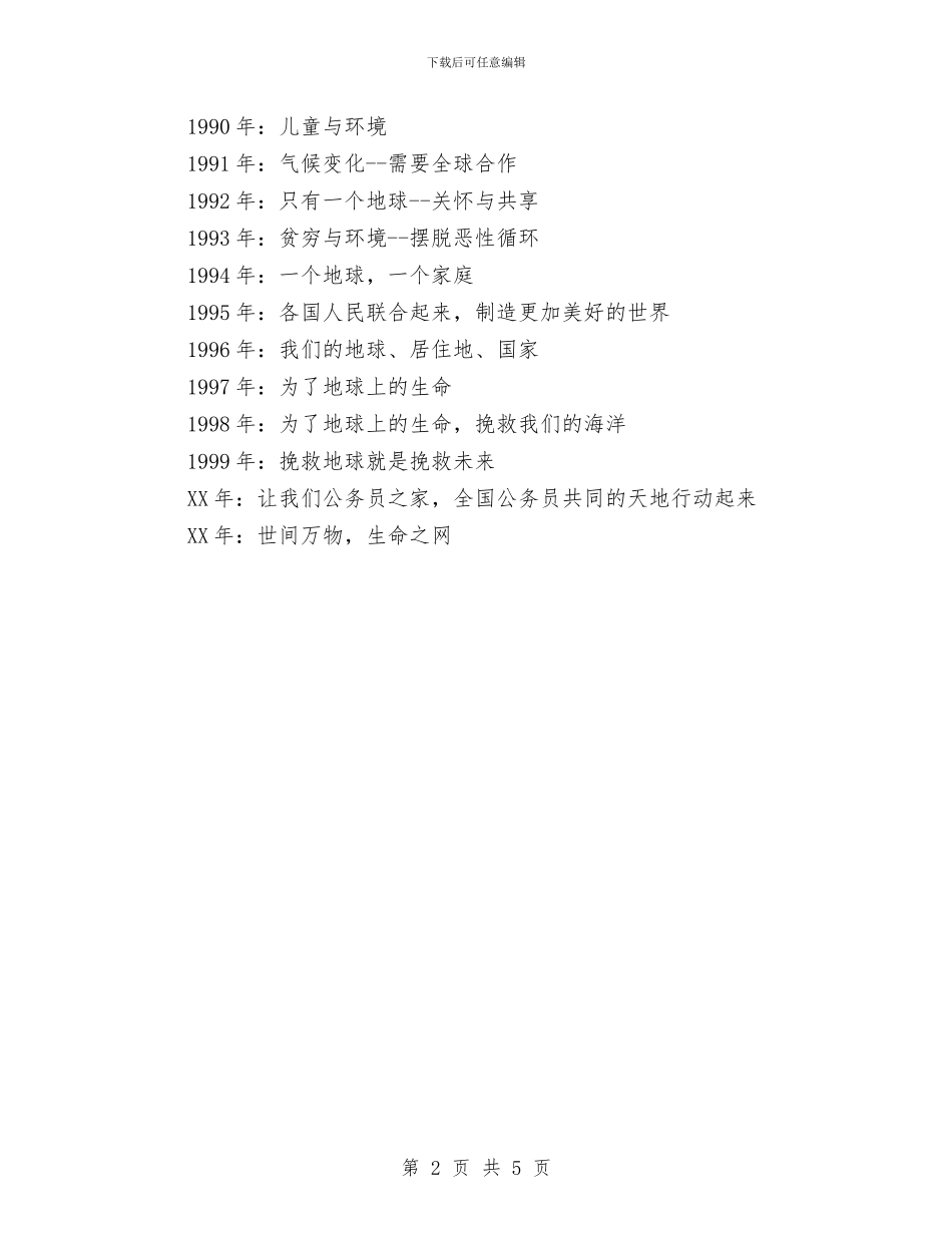 世界地球日-历年主题与世界地球日-地球化学元素硒、氟、碘和我们的健康汇编_第2页