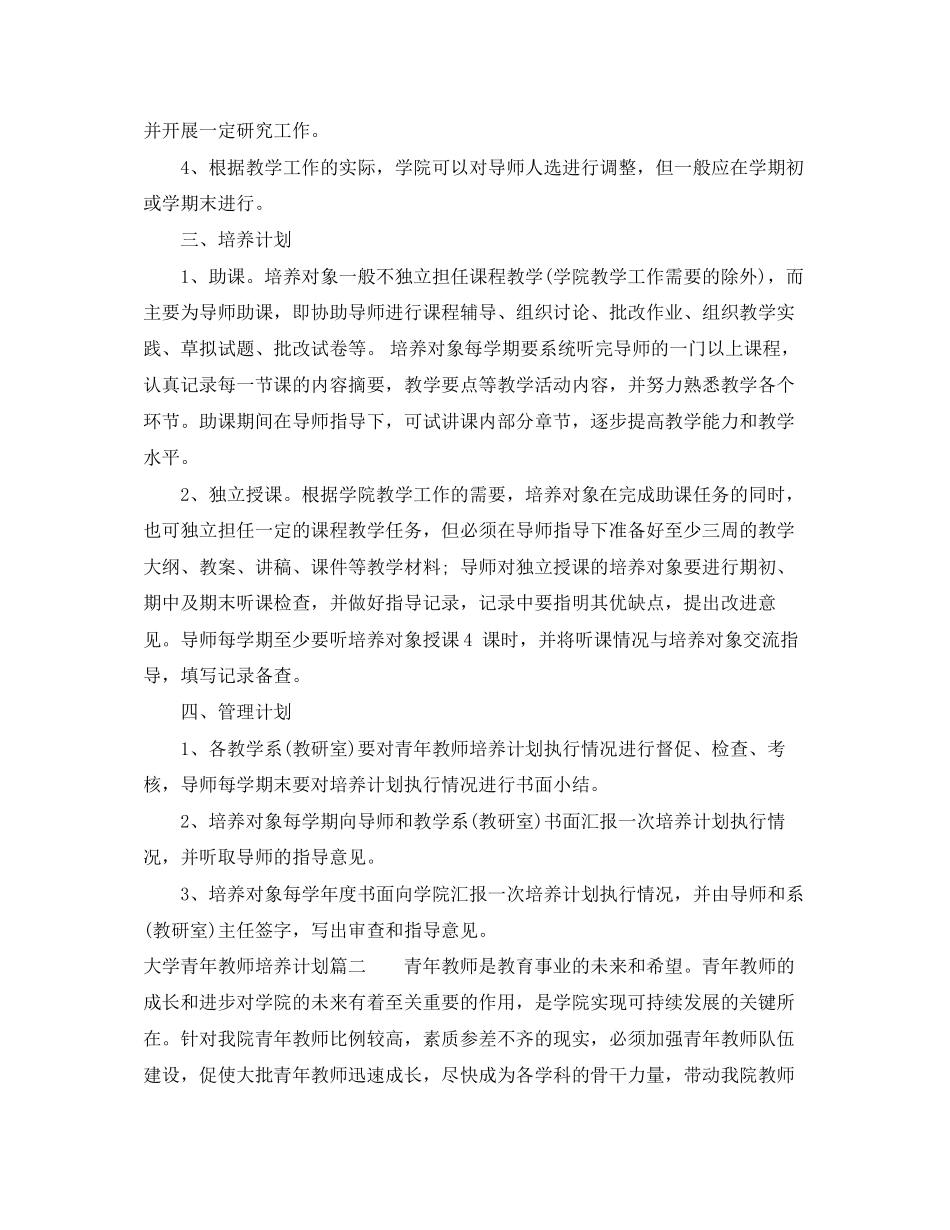 大学青年教师培养计划_第2页