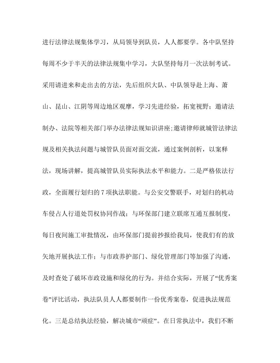 城市管理局工作总结及计划_第3页