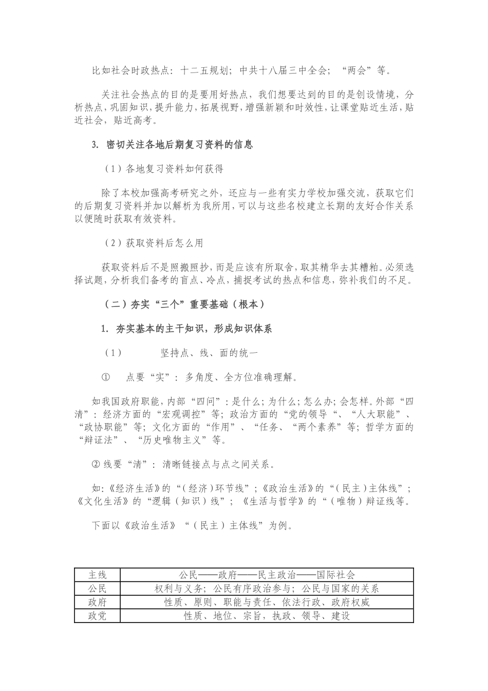 高三政治复习备考的主要策略_第2页
