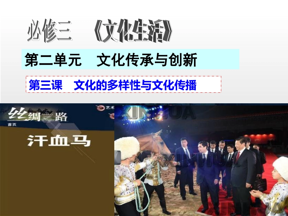 高三政治一轮复习《文化生活》第二单元文化传承与创新+复习课件（共60张PPT）_第2页