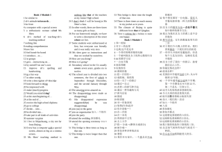 高一英语必修一1---6模块知识点总结