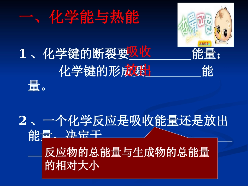 高一化学第二章化学反应与能量复习课件_新课标_必修2[1]_第2页