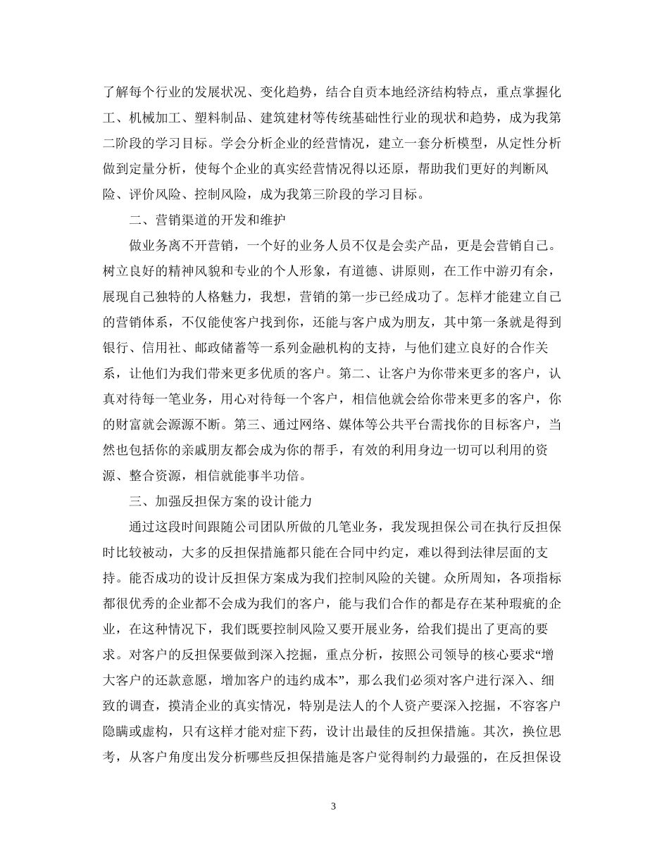 担保公司工作计划范文3篇_第3页