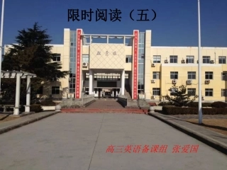 限时阅读（高三英语）