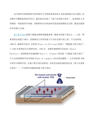 量子反常霍尔效应