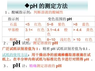 酸碱中和滴定