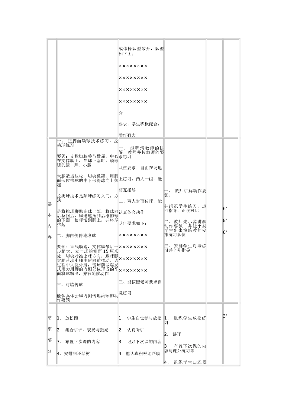 足球校本课程教案1_第2页