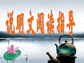 说明文复习专题