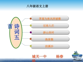 诗词五首课件