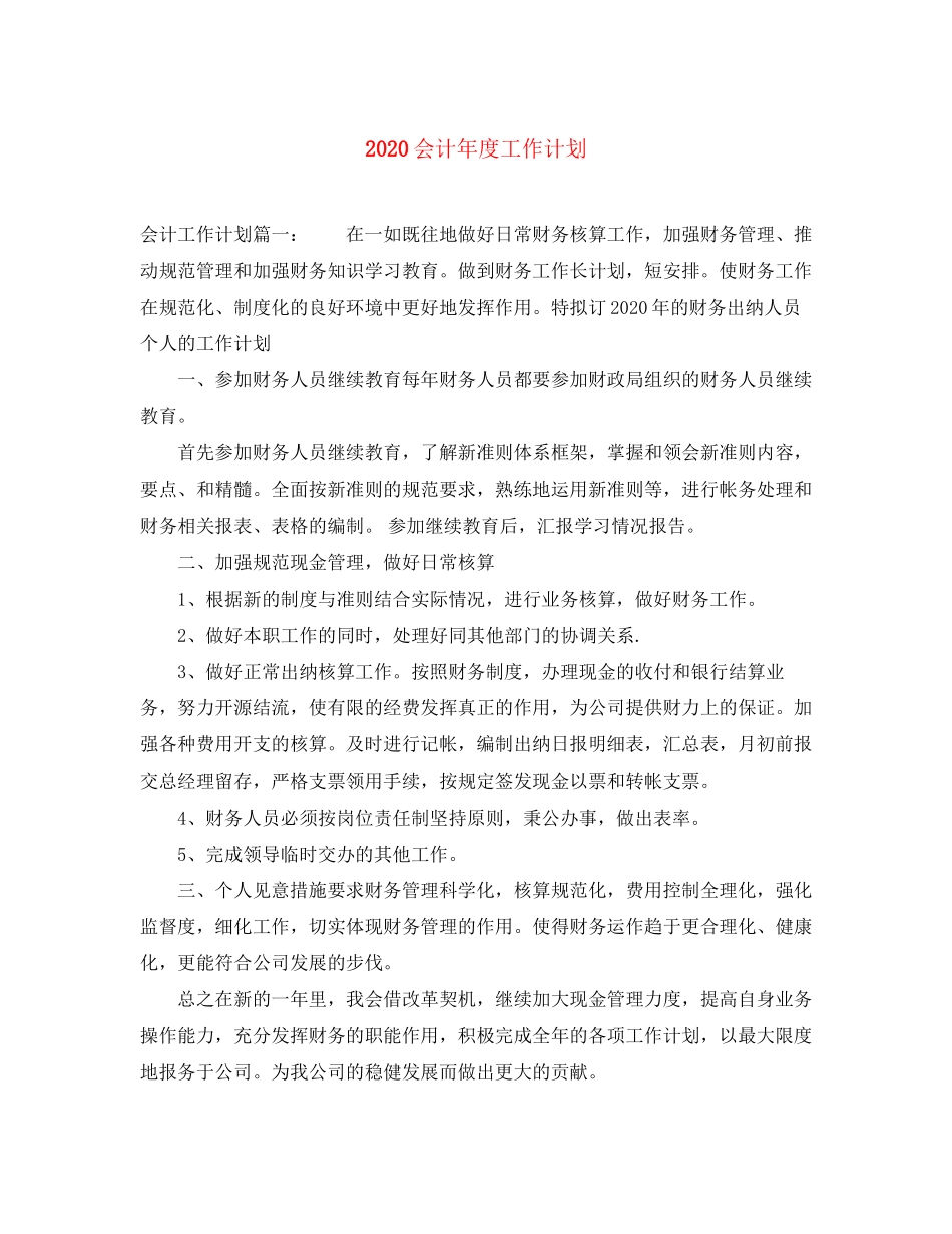 会计年度工作计划_第1页