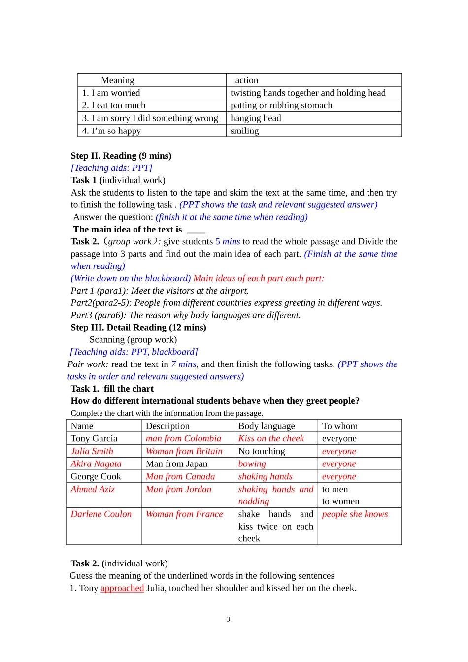 英语必修四unit4bodylanguagewarming丿andreading教案_第3页