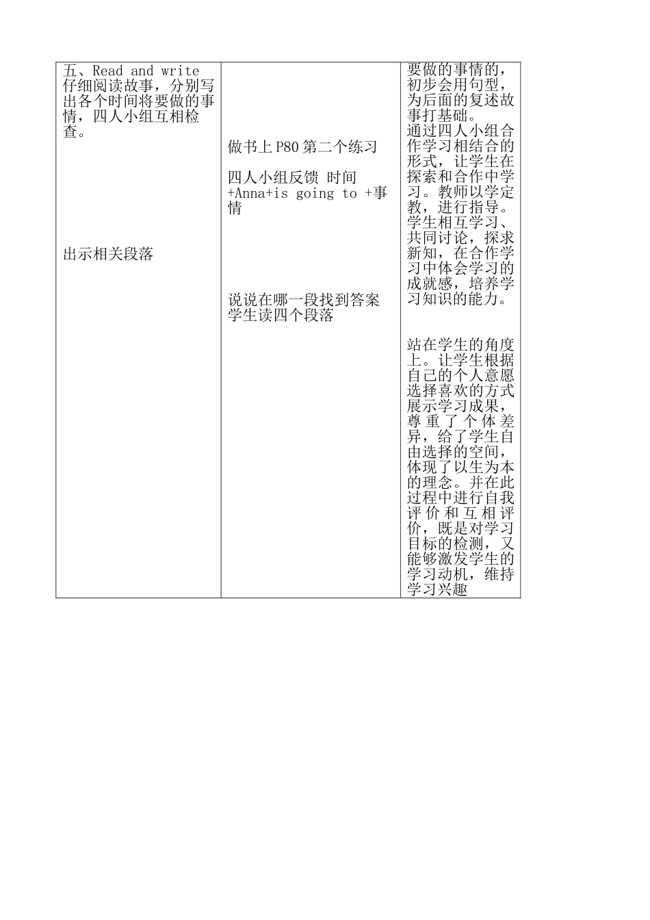 英语六年级上册Unit8storytime教案_第3页
