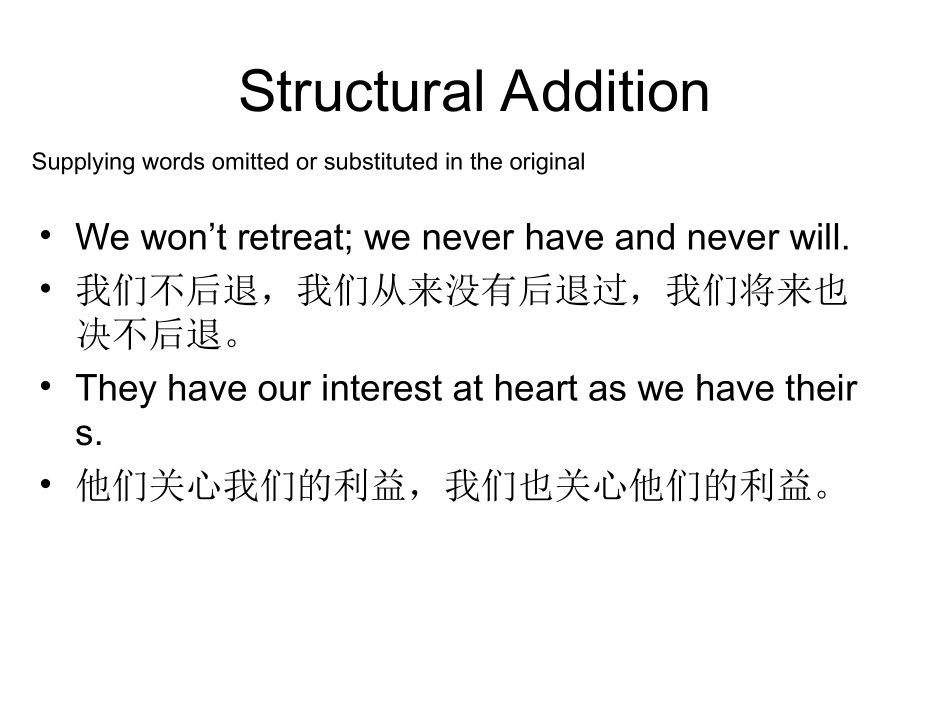 英汉翻译讲义-第七章-增补、省略与重复_第3页