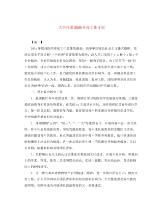 大学社团年度工作计划2