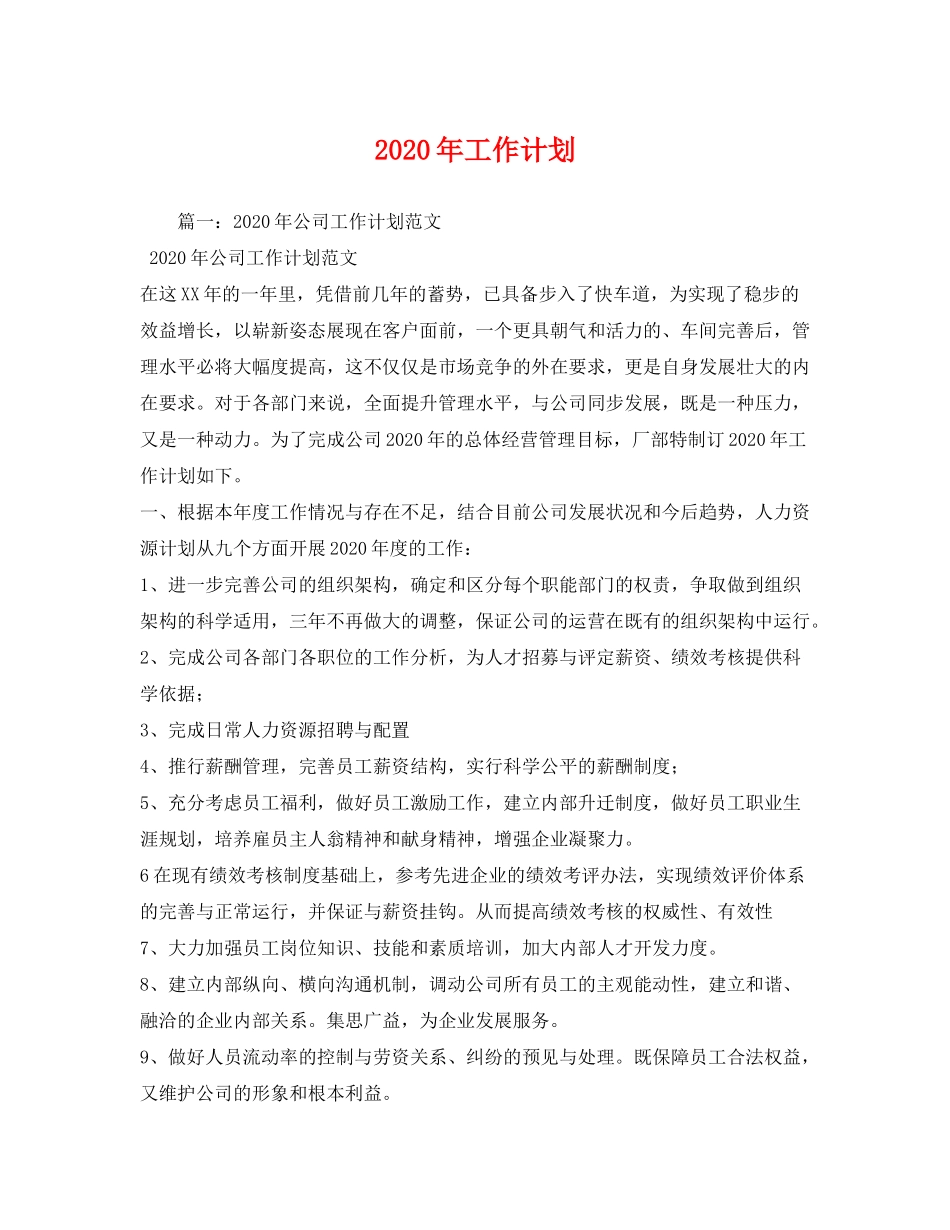 2020年工作计划1)_第1页