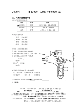 维持生物体内的平衡