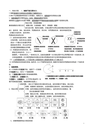细胞的生命历程
