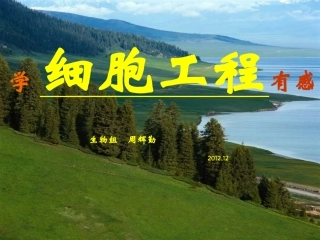 细胞工程竞赛课件演示文稿