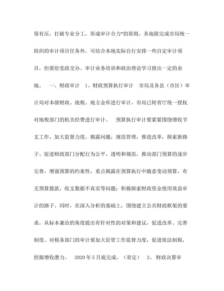 市审计局年度审计项目计划_第2页