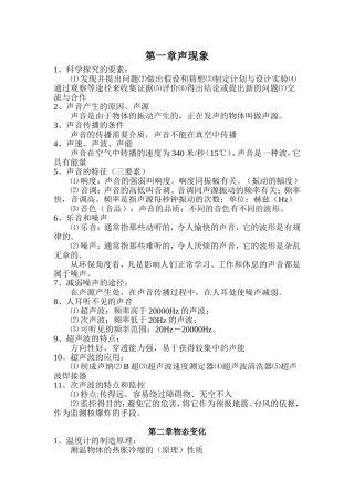 第一章声现象