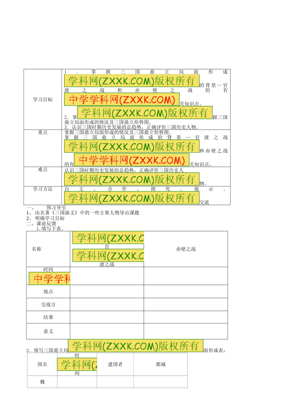 第20课三国鼎立教案_第2页